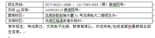 温州龙湾区成人函授夜大专科、本科招生_电大招生专业